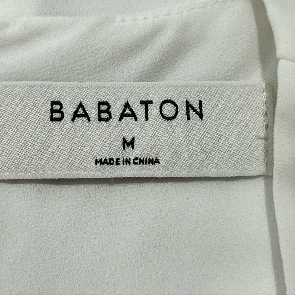 ARITZIA BABATON White Tadema Long Sleeve Blouse in Women's Size Medium - Picture 5 of 7